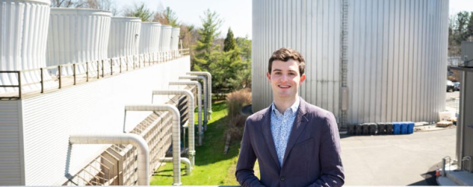 Harry Shapiro at Princeton’s campus energy plant. Photo by Tori Repp/Fotobuddy