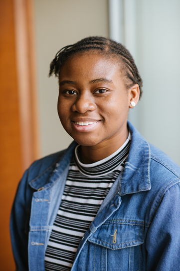 Christine Ohenzuwa inside building