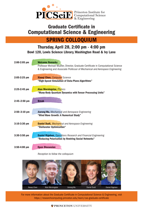 PICSciE’s Graduate Certificate in Computational Science & Engineering Colloquium