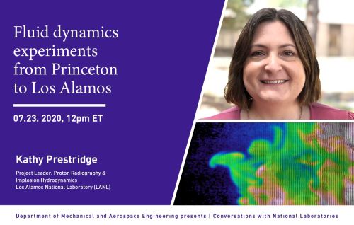 Advertisement for Webinar Fluid dynamics experiments from Princeton to Los Alamos
