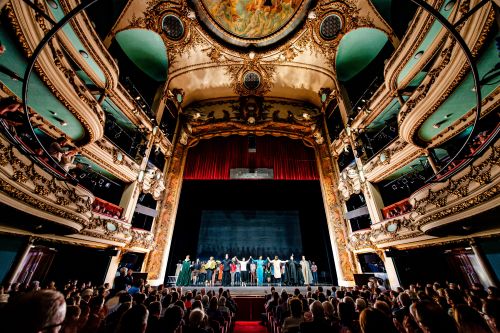 Audience in an opera house